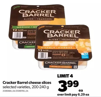 Real Canadian Superstore Cracker barrel cheese slices offer