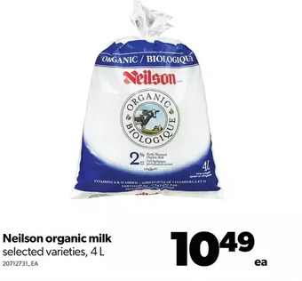 Real Canadian Superstore Neilson organic milk offer