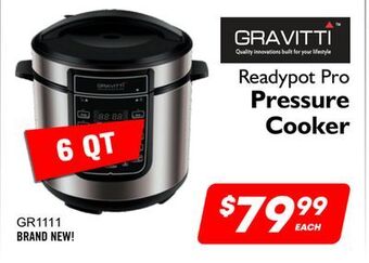 Factory Direct Gravitti™ readypot pro pressure cooker offer