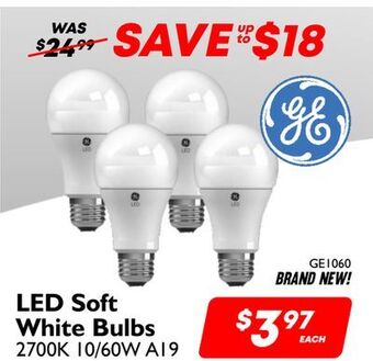 Factory Direct Ge led soft white bulbs offer