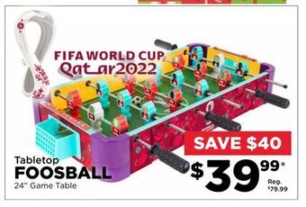 Showcase Tabletop foosball offer