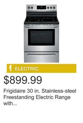 Costco Frigidaire 30 in. stainless-steel freestanding electric range with one-touch self clean offer
