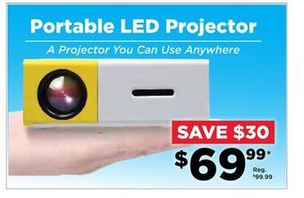 Showcase Portable led projector offer