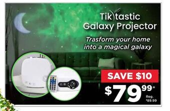 Showcase Tiktastic galaxy projector offer