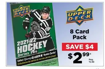 Showcase Upper deck 8 card pack offer