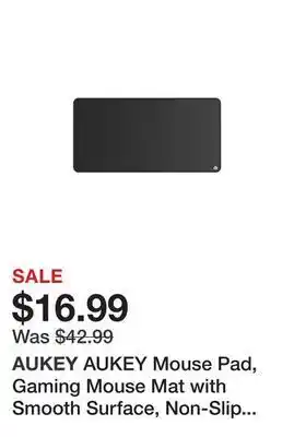 Newegg Aukey mouse pad, gaming mouse mat with smooth surface, non-slip rubber base and anti-fraying stitched edges xxxl oversized 47 offer