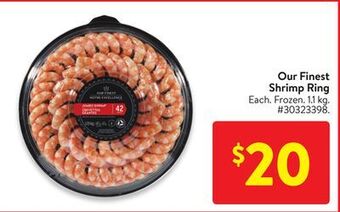 Walmart Our finest shrimp ring offer