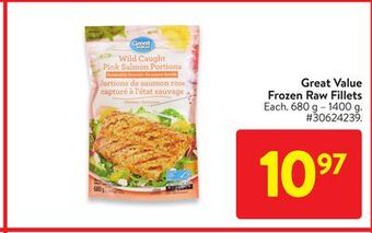 Walmart Great value frozen raw fillets offer