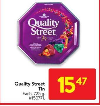Walmart Quality street tin offer