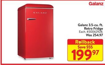 Walmart Galanz 3.5-cu. ft. retro fridge offer