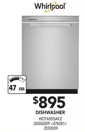 Lowe's Whirlpool dishwasher offer