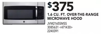 Lowe's 1.6 cu. ft. over-the-range microwave hood offer