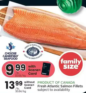 Sobeys Urban Fresh Fresh atlantic salmon fillets offer