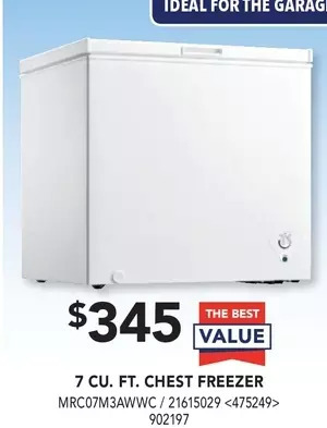 Lowe's Midea 7 cu. ft. chest freezer offer