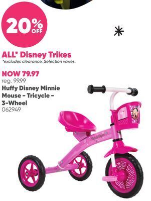 Toys R us Huffy disney minnie mouse - tricycle - 3-wheel offer