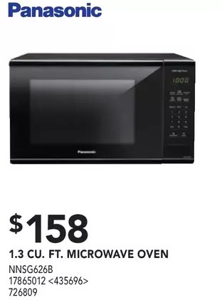 RONA Panasonic 1.3 cu. ft. microwave oven offer