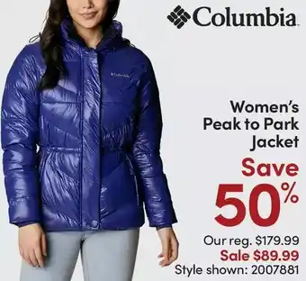 Mark's Women's peak to park jacket offer
