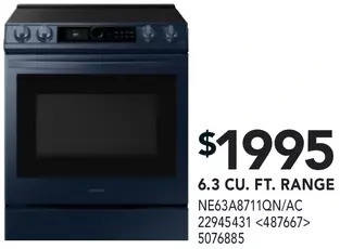 RONA Samsung 6.3 cu. ft. range offer