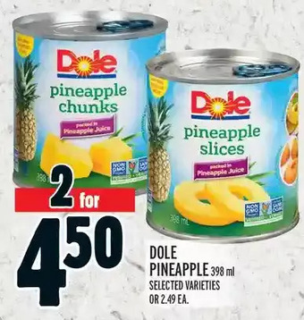 Metro Dole pineapple offer