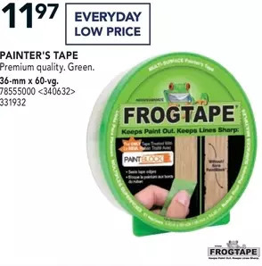 RONA Frogtape painter's tape offer