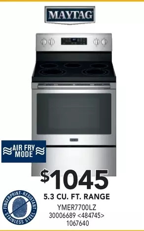 RONA Maytag 5.3 cu. ft. range offer