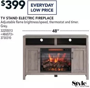 RONA Style selections tv stand electric fireplace offer