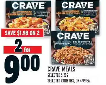Metro Crave meals offer