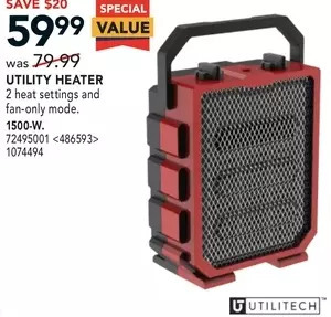RONA Utilitech utility heater offer