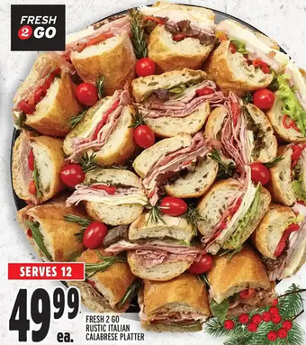 Metro Fresh 2 go rustic italian calabrese platter offer