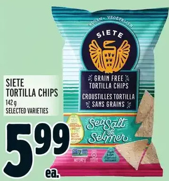 Metro Siete tortilla chips offer