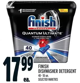 Metro Finish dishwasher detergent offer