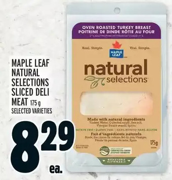 Metro Maple leaf natural selections sliced deli meat offer