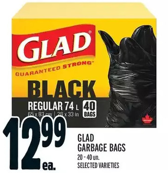 Metro Glad garbage bags offer
