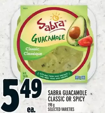 Metro Sabra guacamole classic or spicy offer