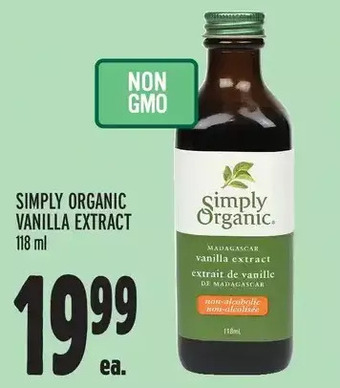 Metro Simply organic vanilla extract offer