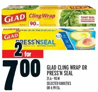 Metro Glad cling wrap or press'n seal offer