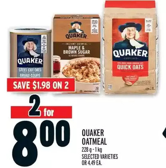 Metro Quaker oatmeal offer