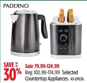 Canadian Tire Paderno countertop appliances offer