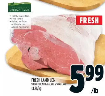 Metro Fresh lamb leg offer