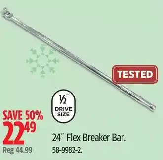 Canadian Tire 24" flex breaker bar offer