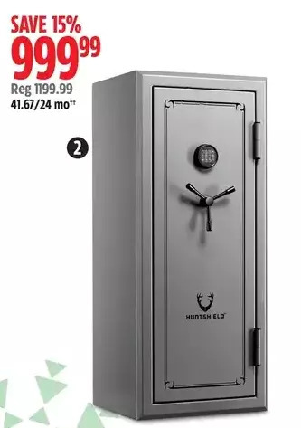 Canadian Tire Huntshield 24-gun fire and water safe offer
