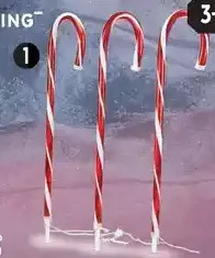 Canadian Tire For living 28" pre-lit candy cane stakes offer