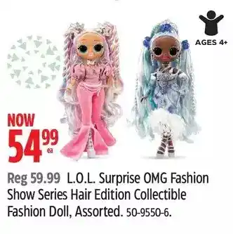 Canadian Tire Surprise omg fashion show series hair edition collection fashion doll, offer