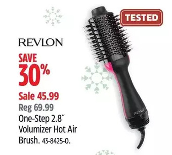 Canadian Tire Revlon one-step 2.8" volumizer hot air brush offer