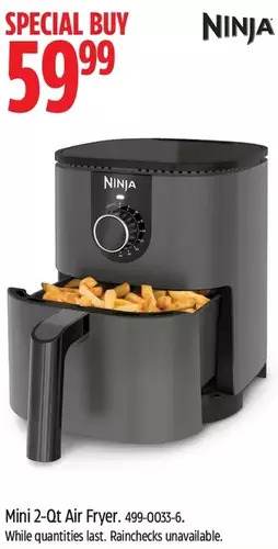 Canadian Tire Ninja mini 2-qt air fryer offer