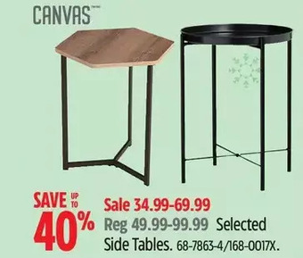 Canadian Tire Canvas side tables offer