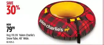 Canadian Tire Yukon charlie's snow tube offer