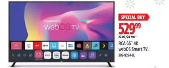 Canadian Tire Rca 65" 4k webos smart tv offer