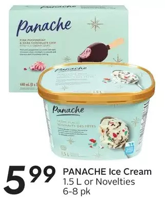Sobeys Panache ice cream or novelties offer