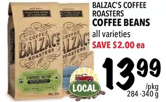 Farm Boy Balzac's coffee roasters coffee beans offer